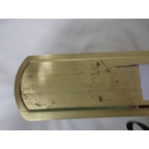 Howard Miller Brass Carriage Clock Roman Numeral Column Desk Mantel Decor